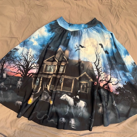 Blackmilk Limited Hide and Freak Haunted House Midi Skirt - Picture 2 of 4